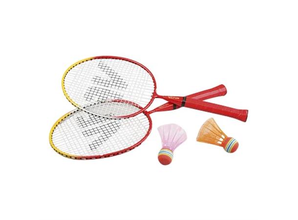 Badmintonsett Barn 4-6 år 2 racketer & 2 badmintonballer